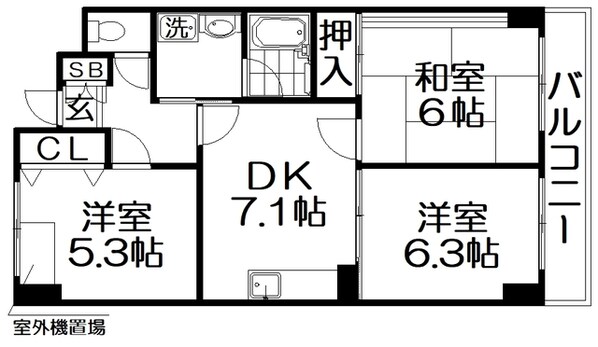 レスポワール星田の物件間取画像